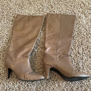 9 West ltd. edition boots with heel